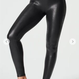 SPANX Black metallic Leggings
